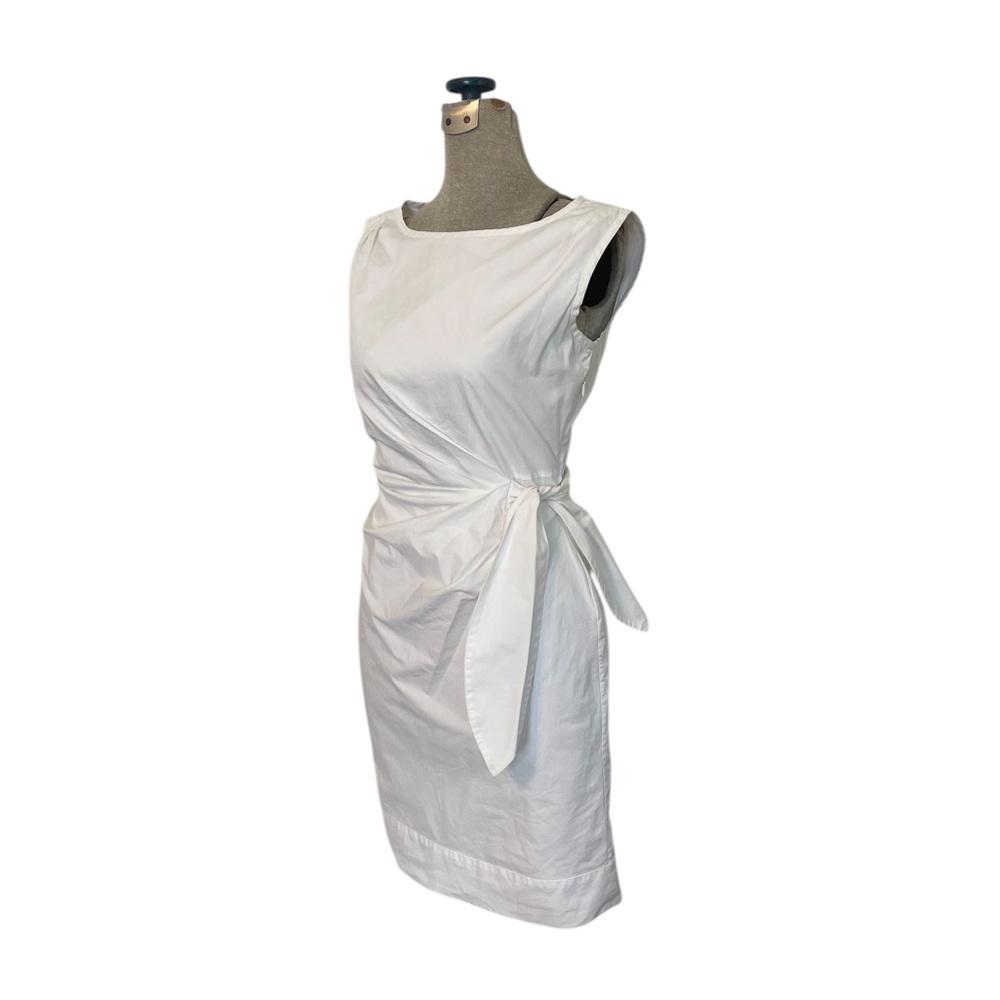 Diane Von Furstenberg White Cotton Wiggle Dress